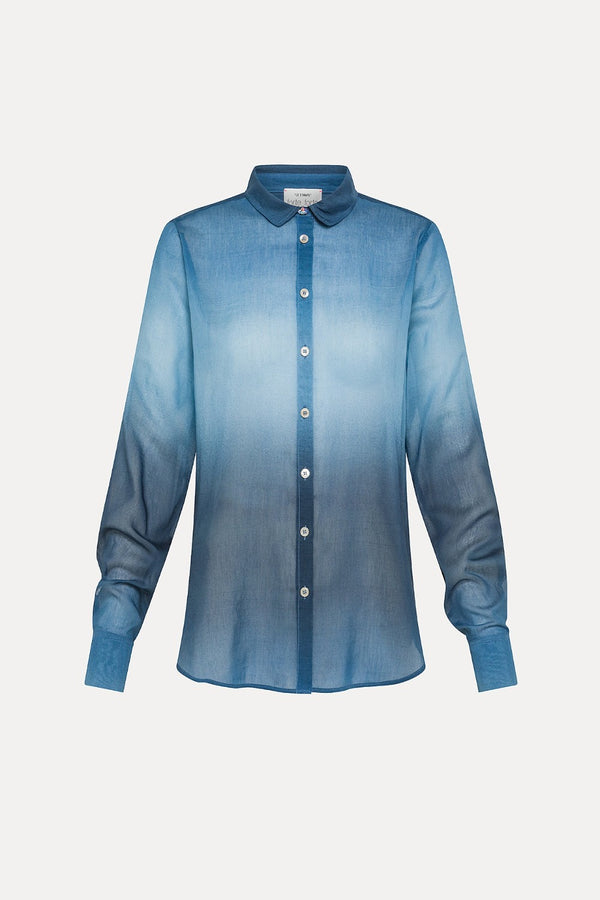 Degrade Denim Voile Shirt