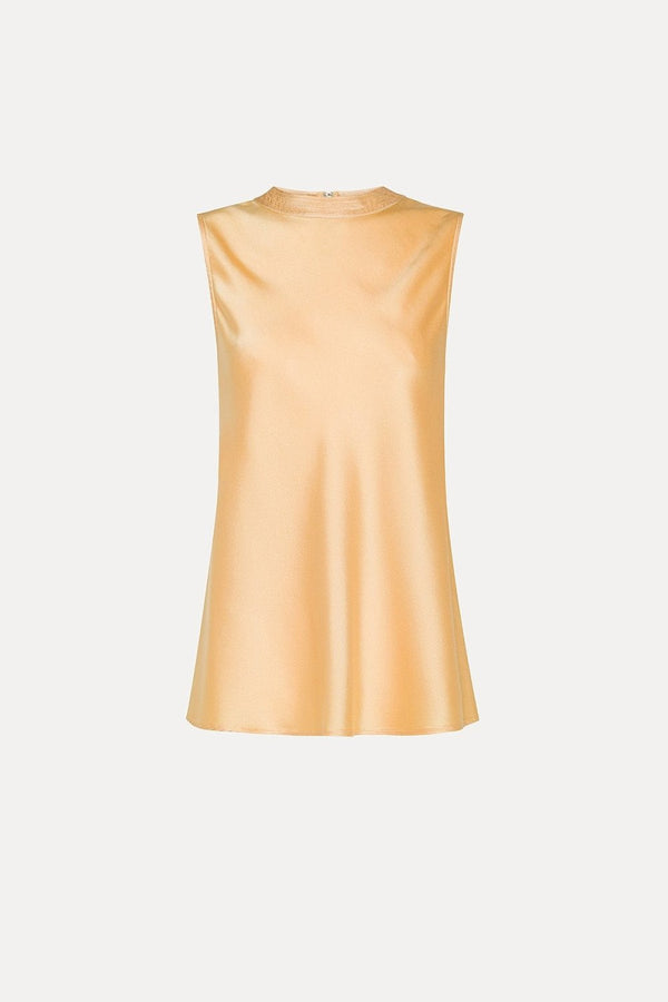 Silk Satin Top Honey