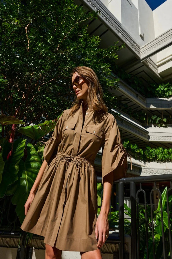 Hannah Dress Khaki (Final Sale)