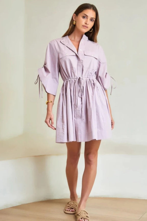 HEVRON Hannah Mini Dress Lilac CURIO FAENA MIAMI