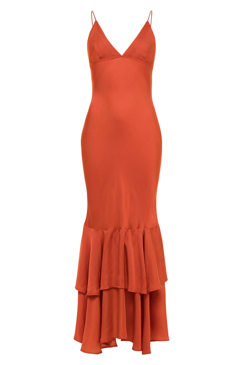 Ares Dress Burnt Red (Final Sale)*