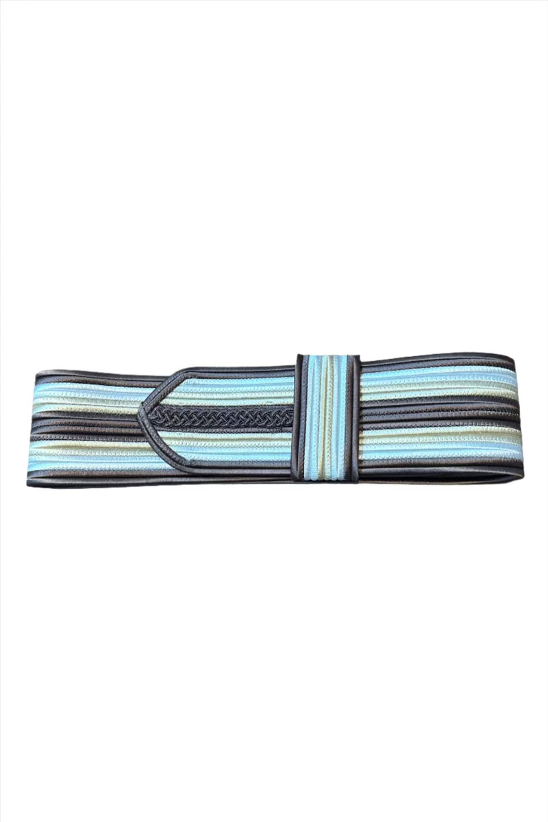 Anselm Tricolor Belt Taupe-Ecru-Eggshell