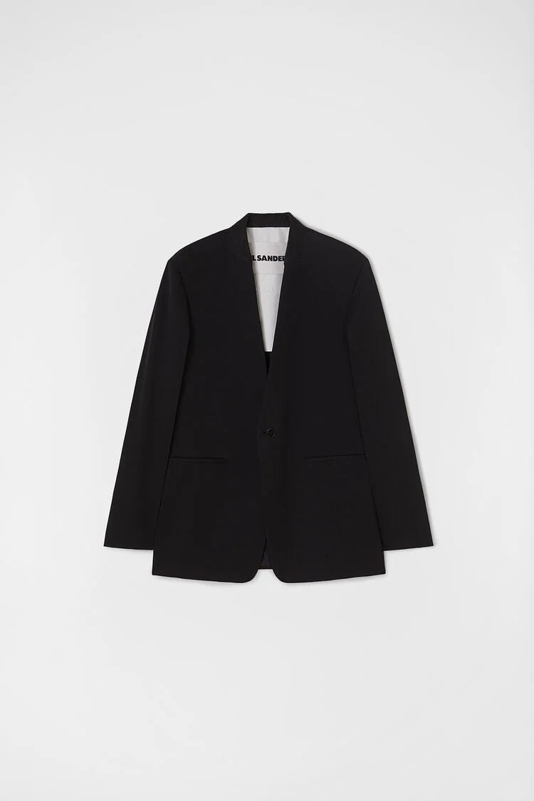 Wool Tailored Jacket Black