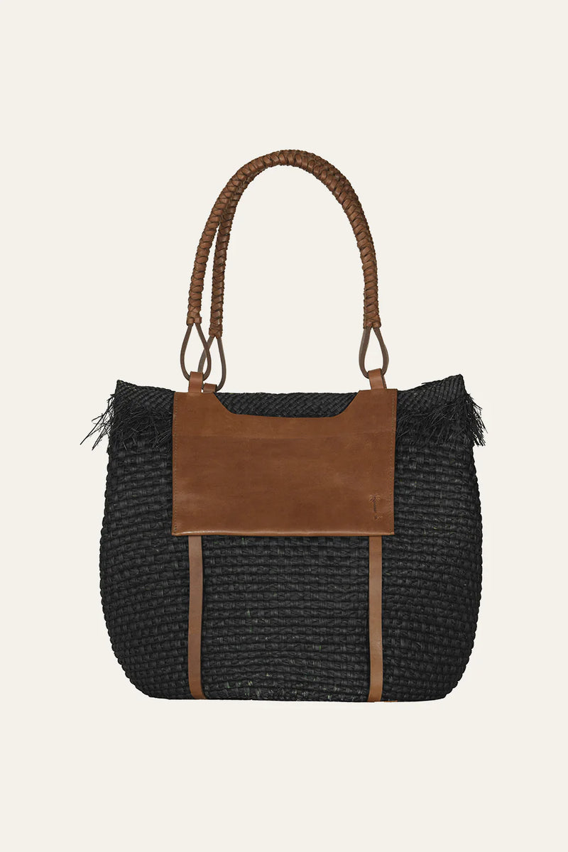 Telling Stories Beach Bag In Black-Cacao