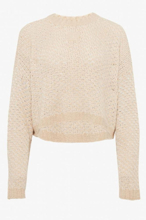 Cropped Open Stitch Jumper