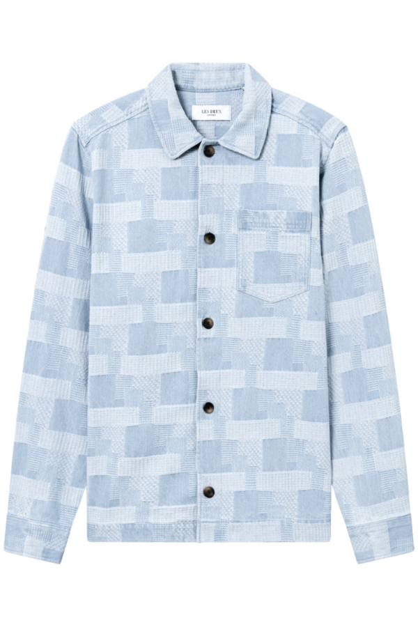 Layton Denim Jacquard Overshirt