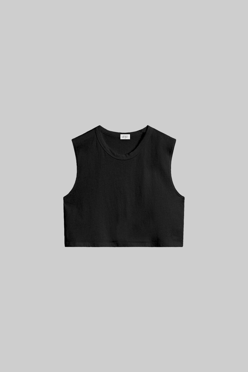 Crop Sleeveless Margo Black