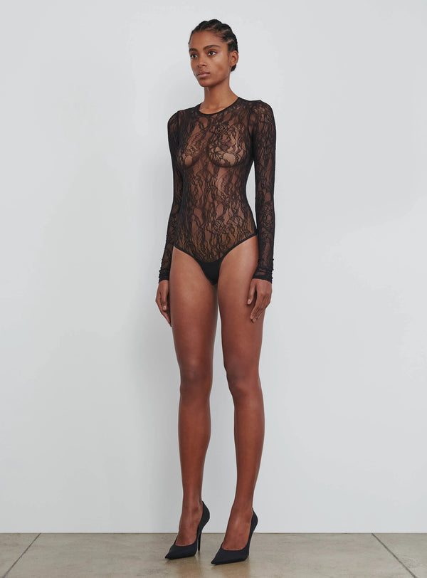 Lace Bodysuit Black