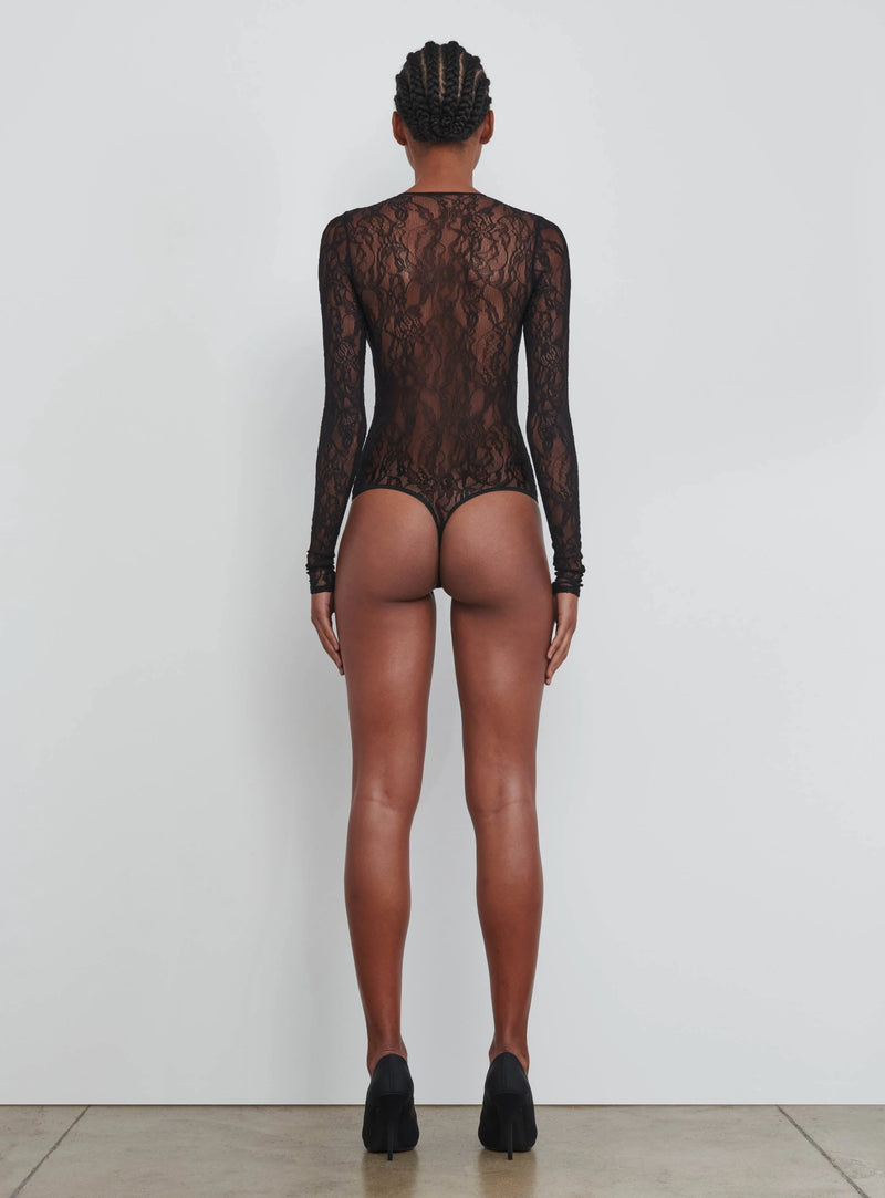 Lace Bodysuit Black