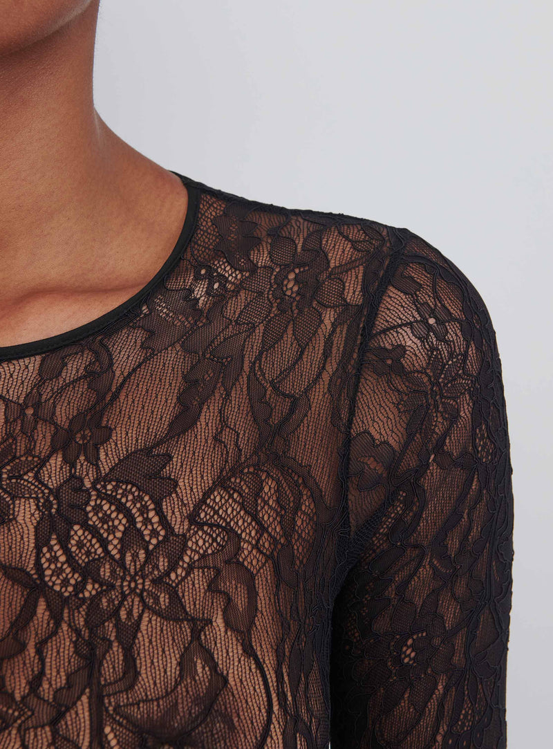 Lace Bodysuit Black