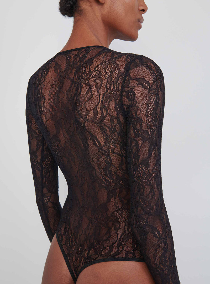 Lace Bodysuit Black