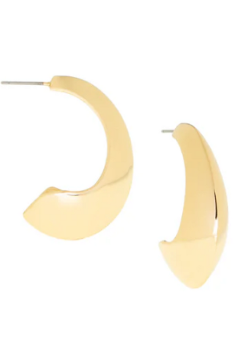 Large Elongated Dome Earrings