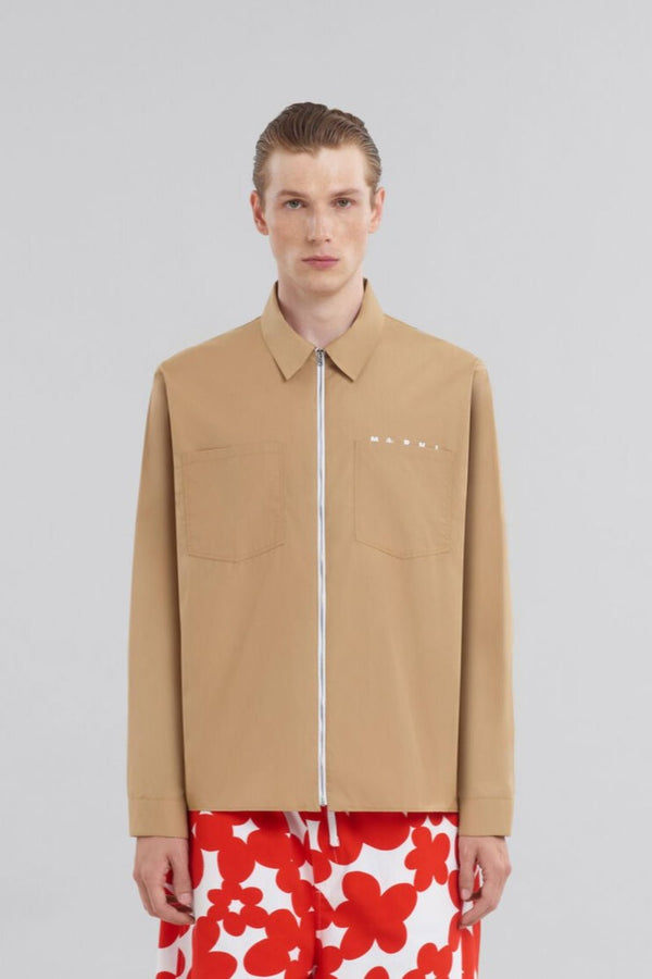 Marni Logo Organic Popeline Jacket