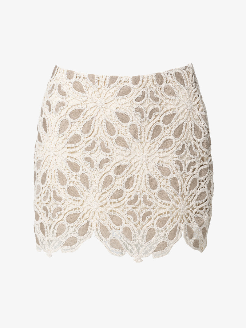 Millie Lace Macrame Skirt