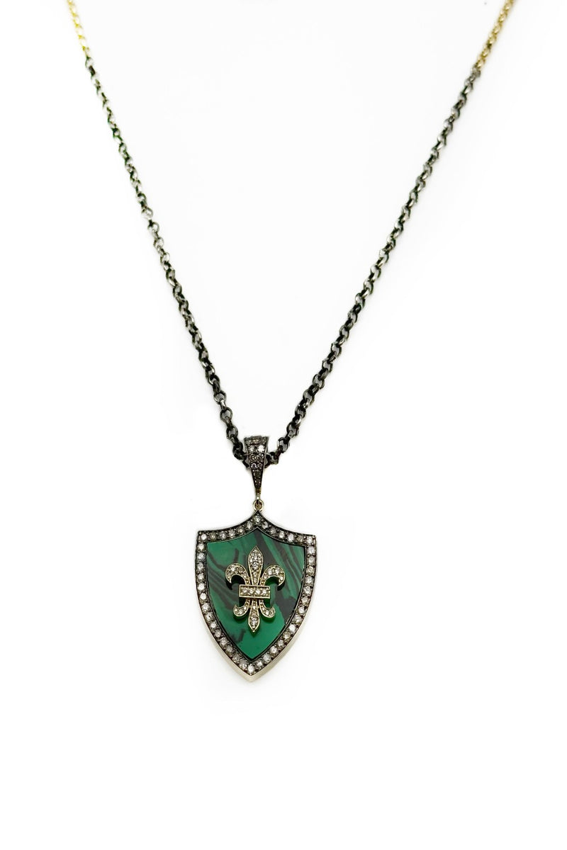 Malachite Lily Necklace