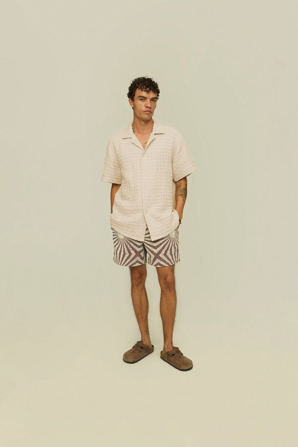 Ecru Cuba Waffle Shirt