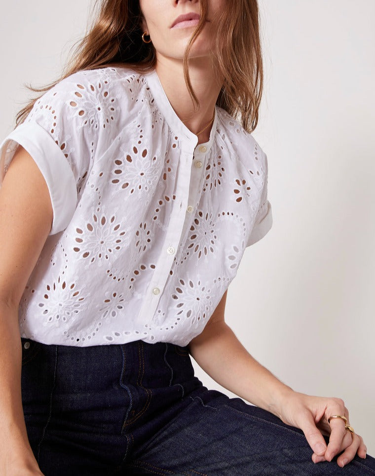 Nolwenn Embroidered Shirt (Final Sale)