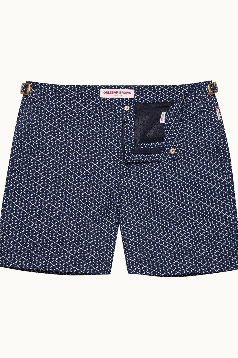 Bulldog Jacquard Origami Shorts Night Iris