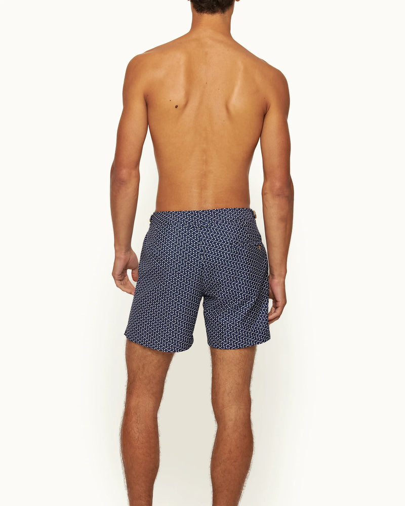 Bulldog Jacquard Origami Shorts Night Iris