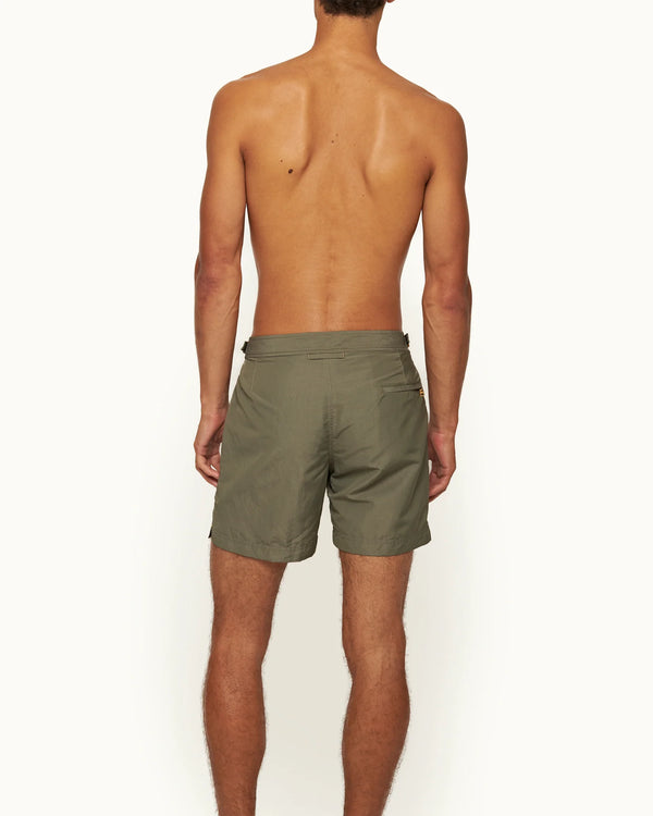 Bulldog Linen Tape Shorts Khaki