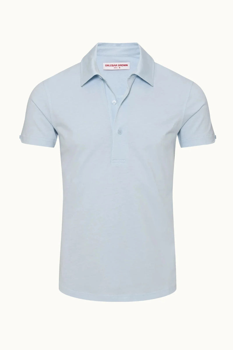 Sebastian Cotton Polo Springwater Blue