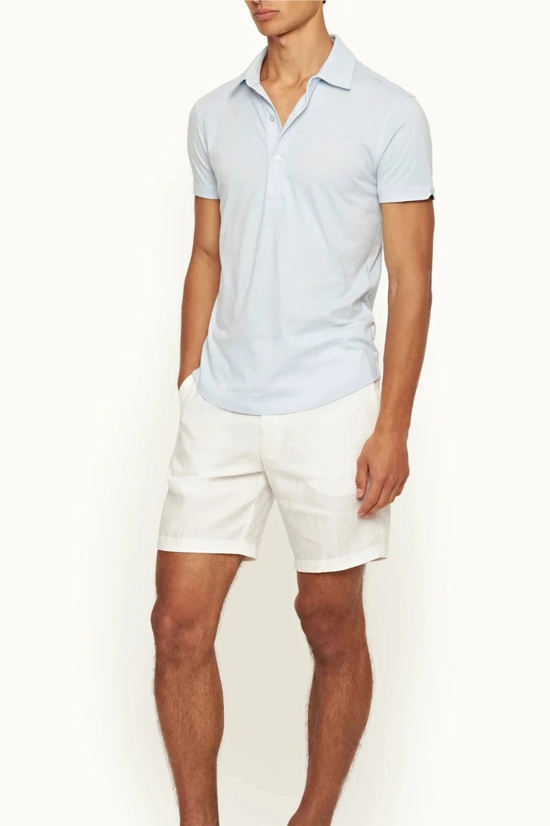 Sebastian Cotton Polo Springwater Blue