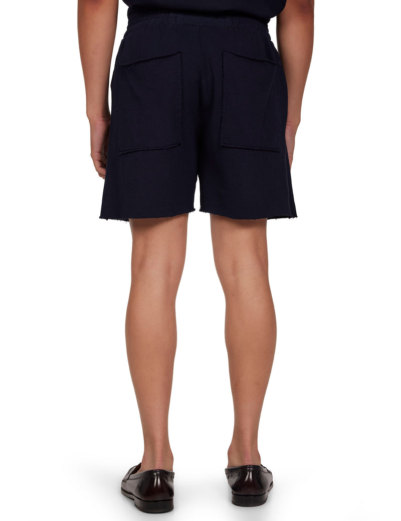 Yacht Short Pebbled Navy