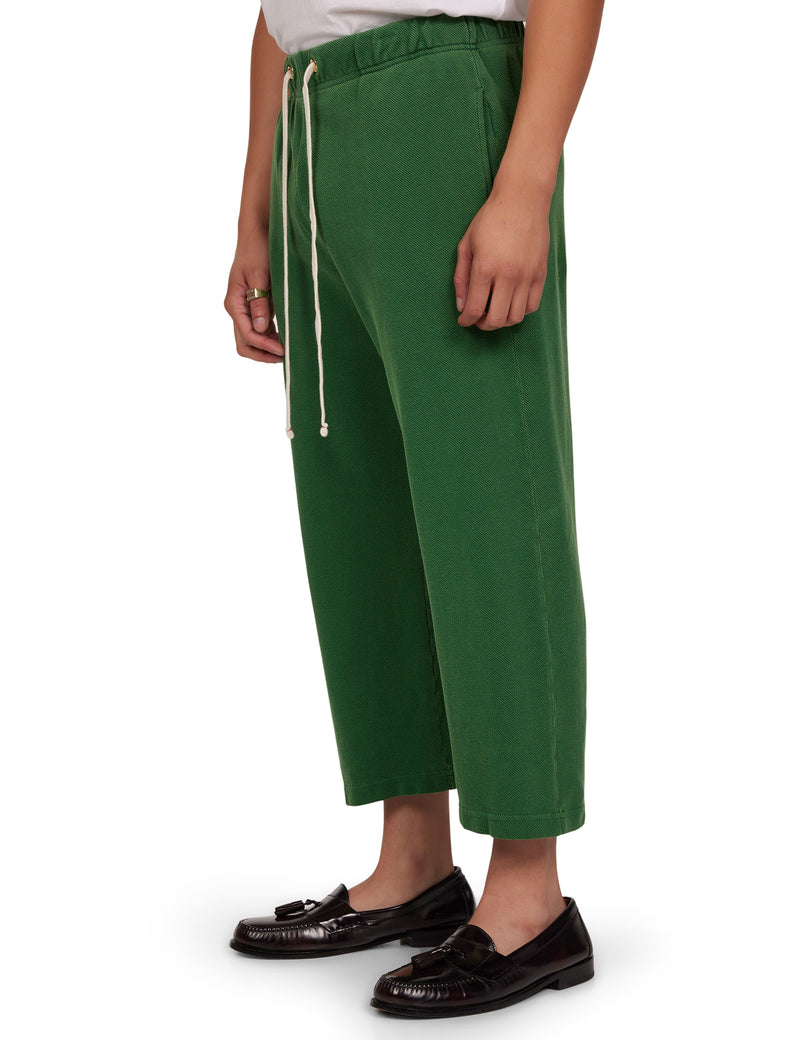 Cropped Relaxed Pant Pebbled Washed Verde (FInal Sale)