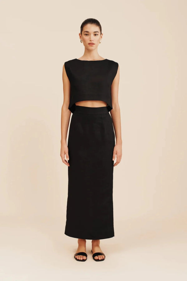 Emma Pencil Skirt Black