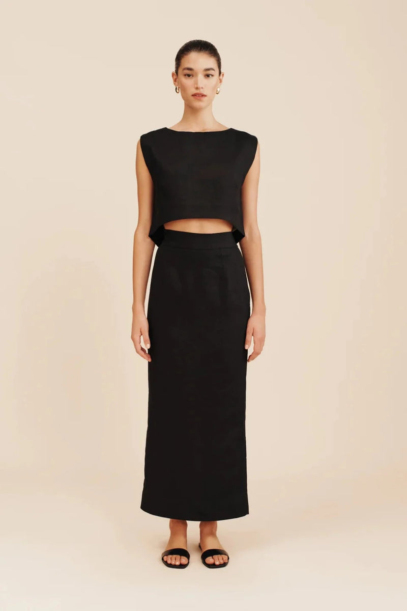 Emma Pencil Skirt Black