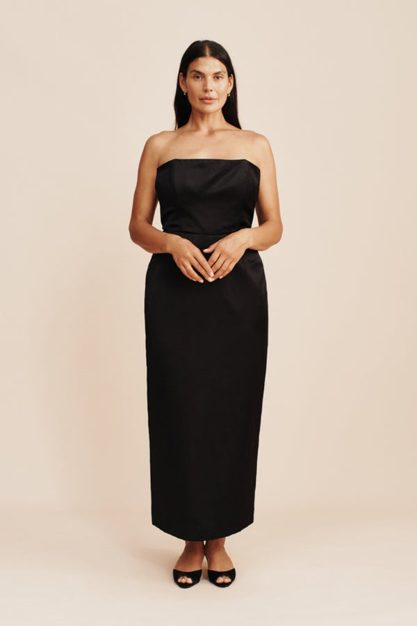 Romeo Strapless Dress Black