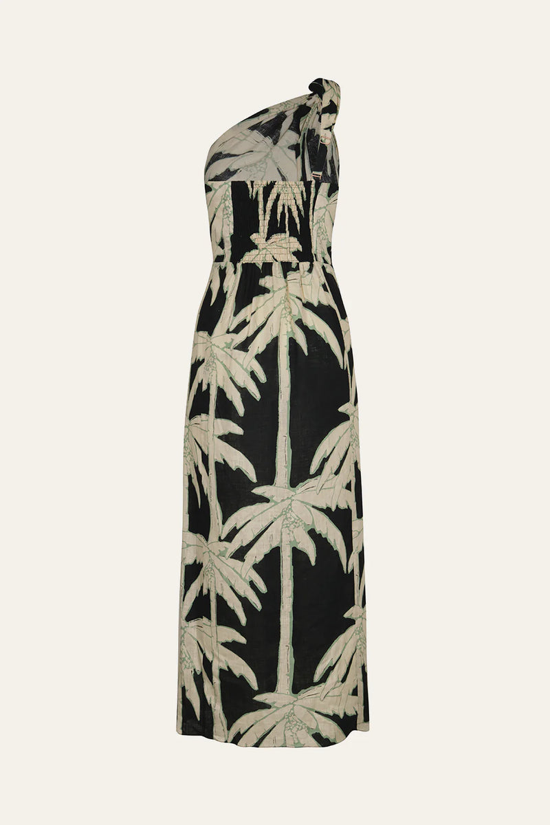 Dark Palms Ankle Dress