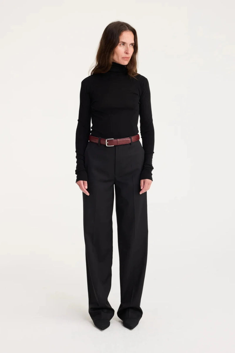 Fine Merino Turtleneck Black