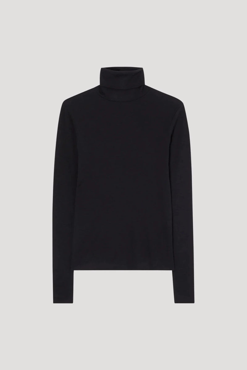 Fine Merino Turtleneck Black