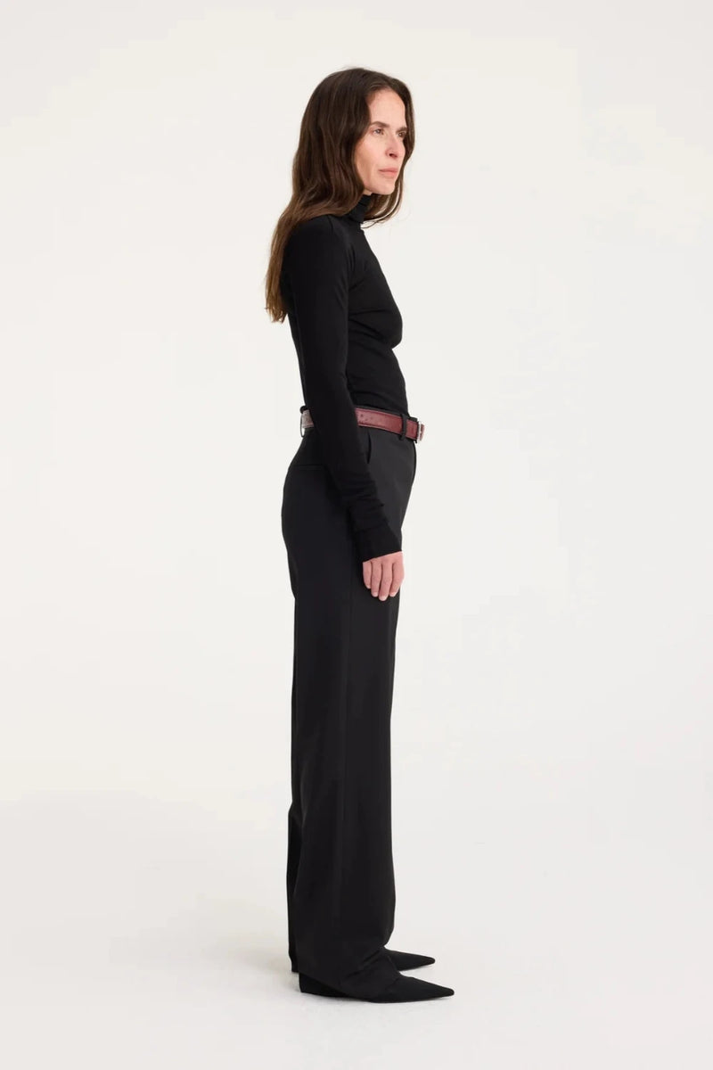 Fine Merino Turtleneck Black