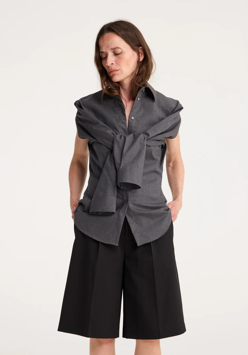 Shaped Open Armhole Shirt