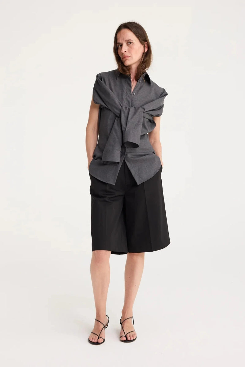 Shaped Open Armhole Shirt