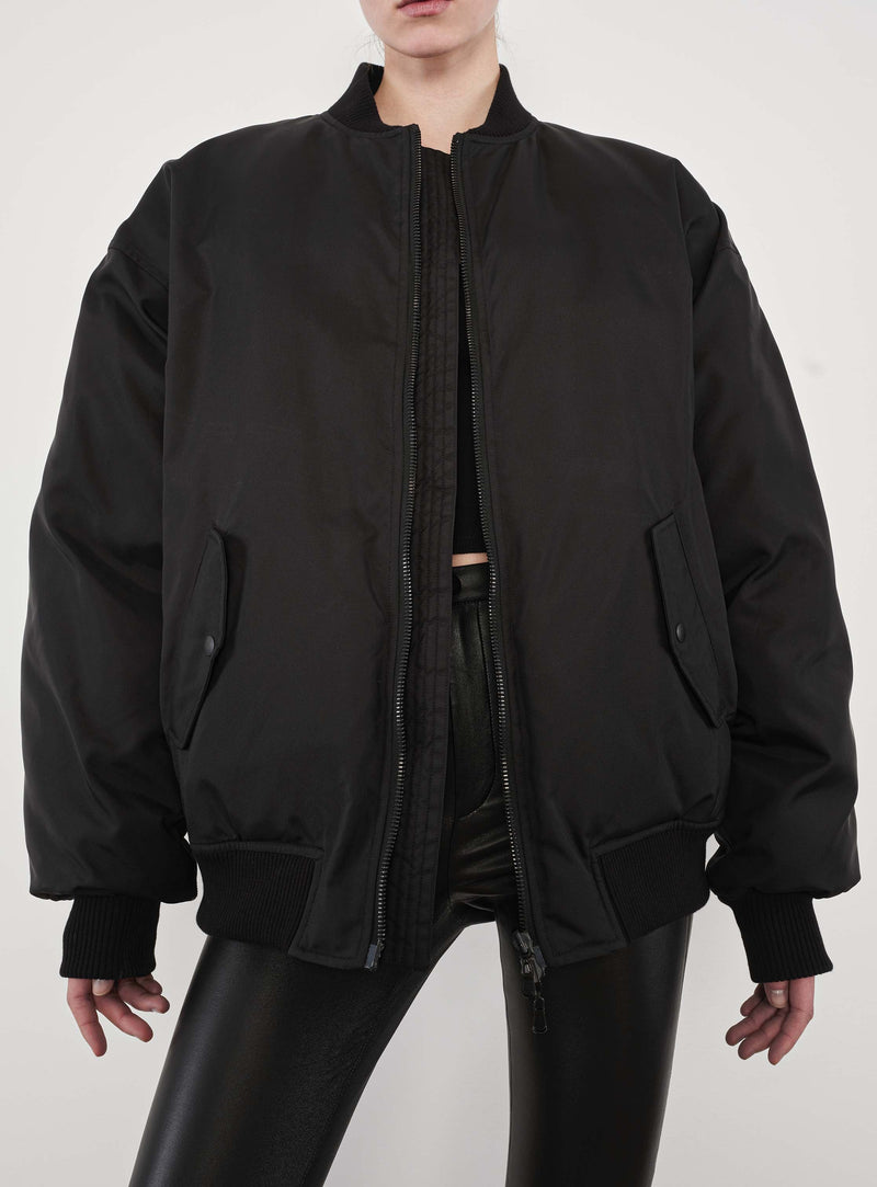 Reversible Bomber Jacket Black