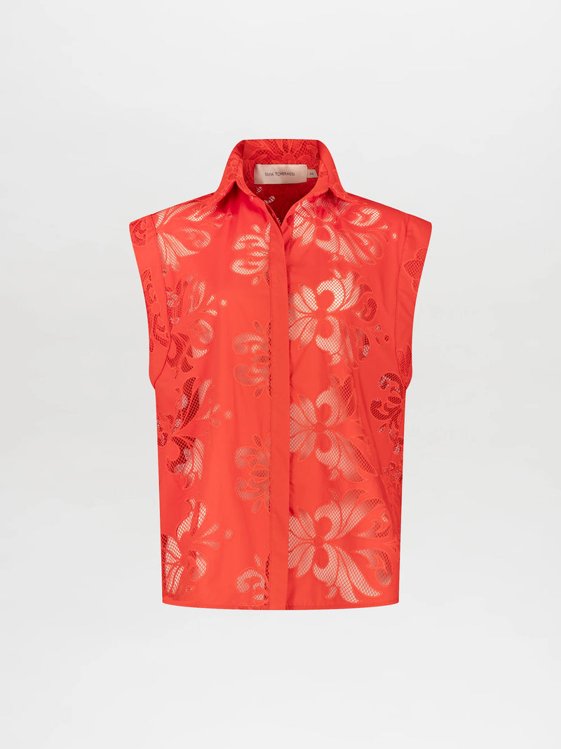 Rina Blouse Rouge Embroidery