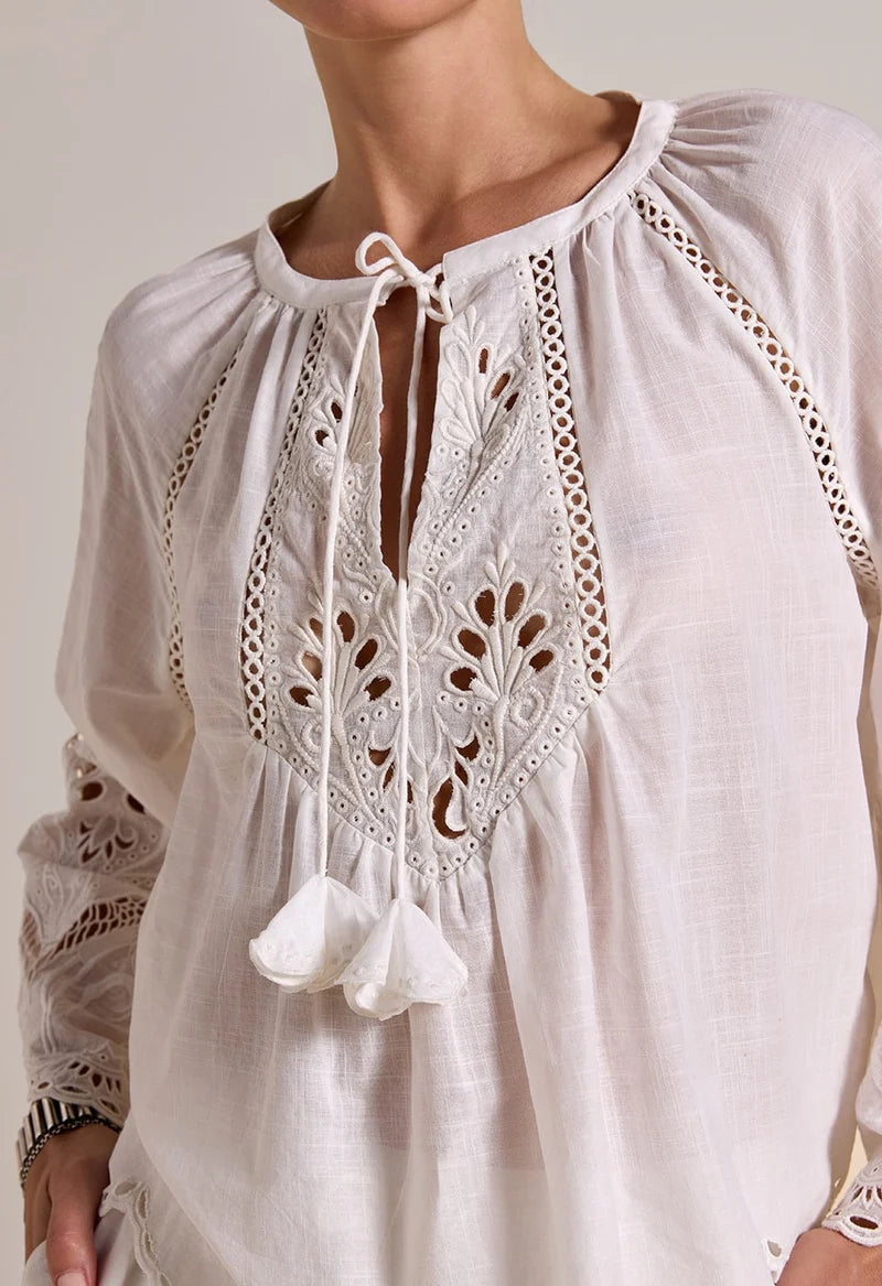 Ashu Top Antique White