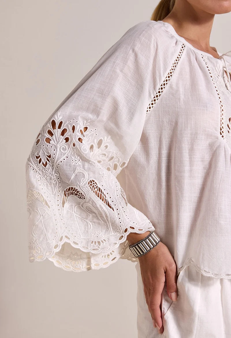 Ashu Top Antique White