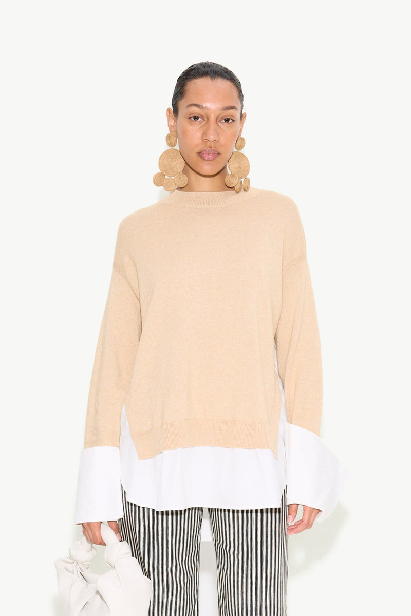 Pip Poplin Combo Sweater