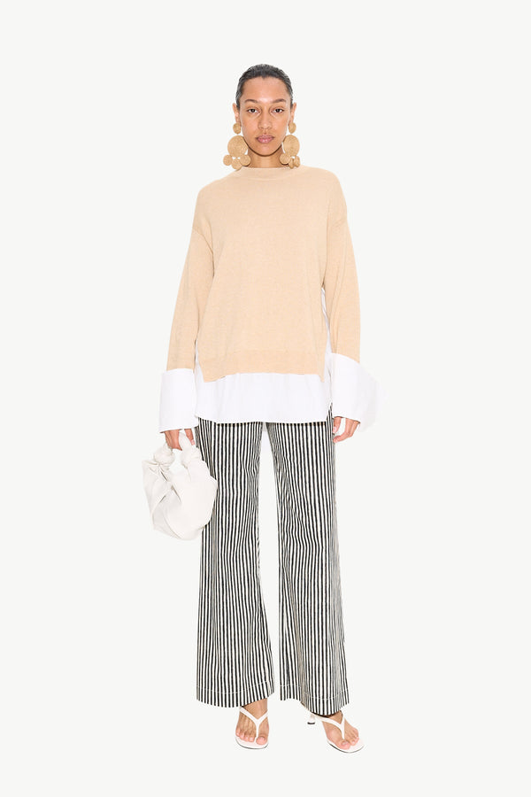 Pip Poplin Combo Sweater