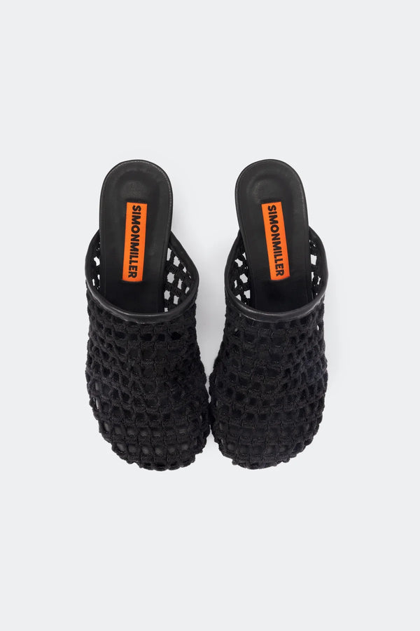 Crochet Beep Mule Black