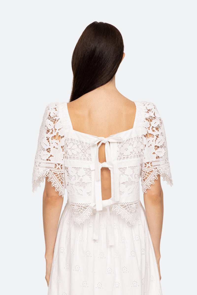 Joah S/S Embroidery Top (Final Sale)