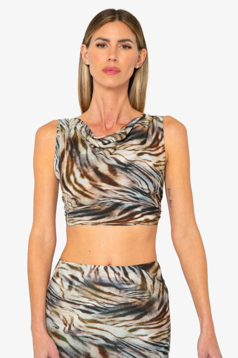 Adeline Top Safari Print