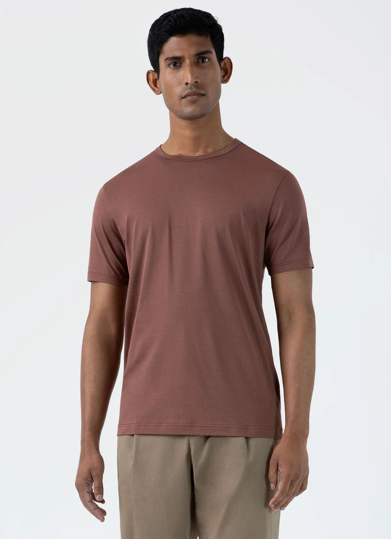 SS Crewneck T-Shirt Brown