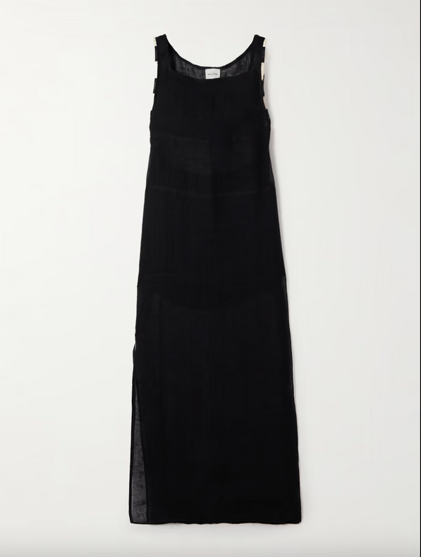 Afiyah Dress with Cords Black