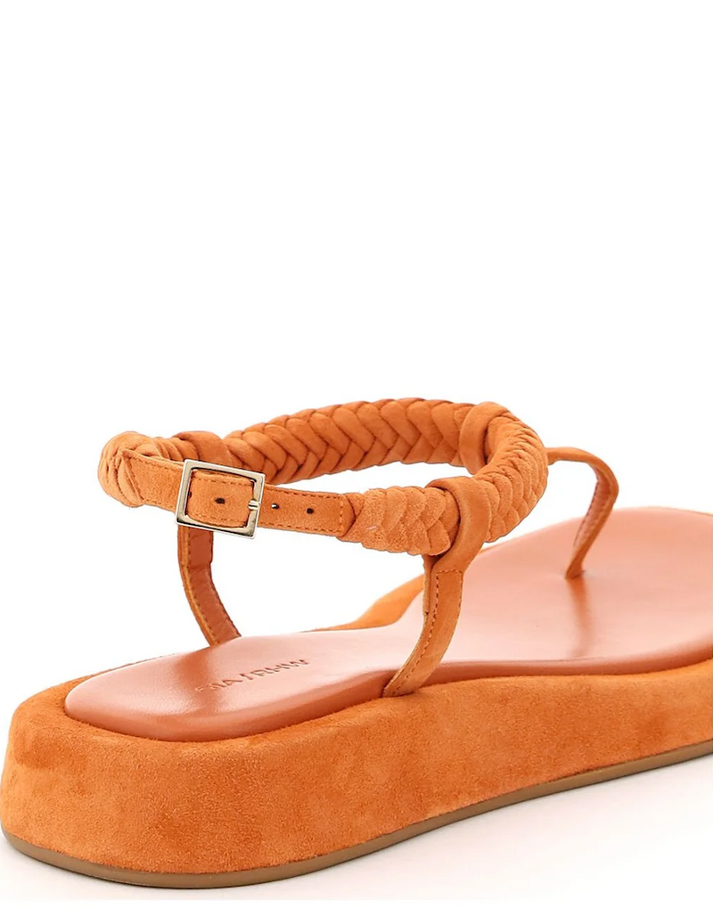 Rosie 3 Flat Suede Thong with Braided Strap (Final Sale)