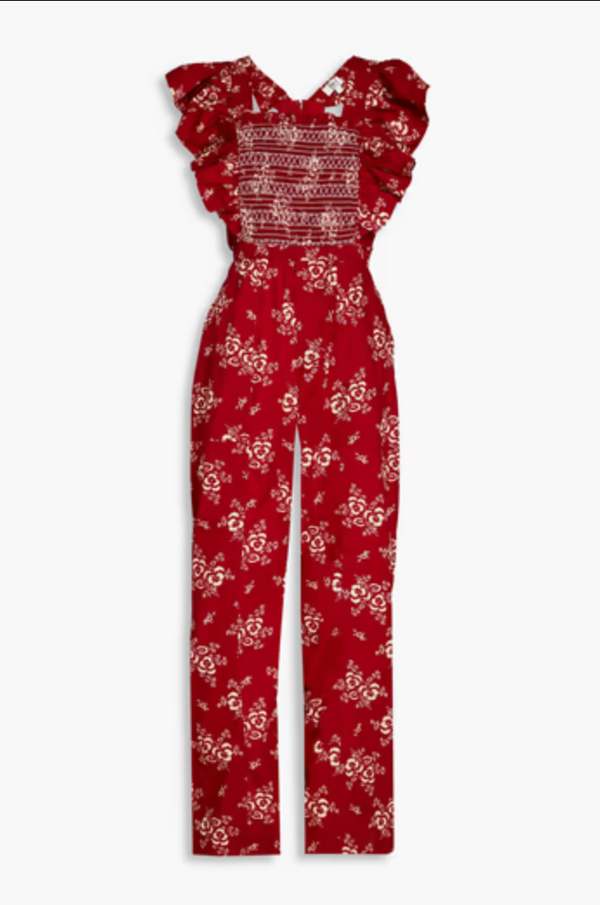 Alessia Print Smocked Jumpsuit (Final Sale)